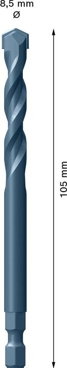 Produktbild Bosch Professional Zubehör EXPERT Power Change Plus Zentrierbohrer, TCT, 8,5 x 105 mm (8.5 Millimeter)