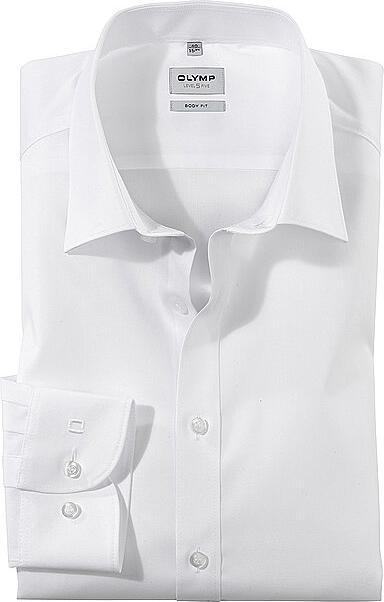 Produktbild Olymp Hemd Level Five, body fit weiss 1/1, Gr.44, Armlänge 69cm (44)