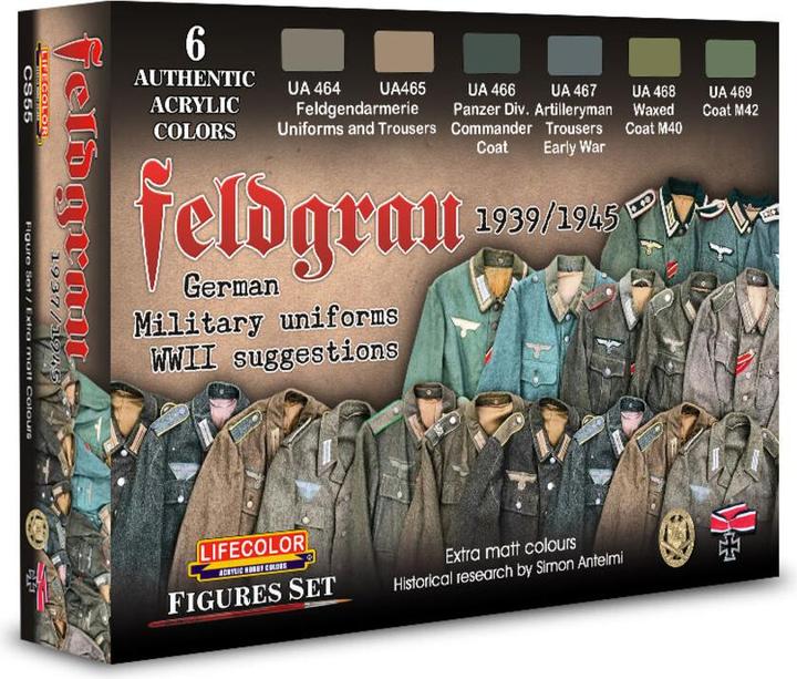 Actual product image Grundig Field grey - 1943-1945 - German Military Uniforms 6 x 22 ml (Field grey, 22 ml)