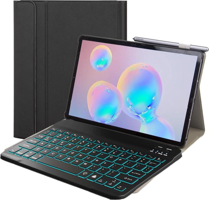 Produktbild Lobwerk 3in1 Bluetooth Tastatur (Weiss) + Maus + Hülle für Samsung Galaxy Tab A7 T500 T505 10,4 Zoll Gehäuse (X)