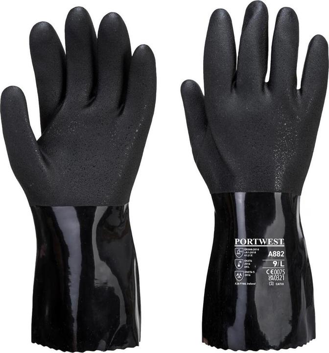 Image du produit Portwest Unisexe Adulte A882 PVC Chemical Gauntlet (M)