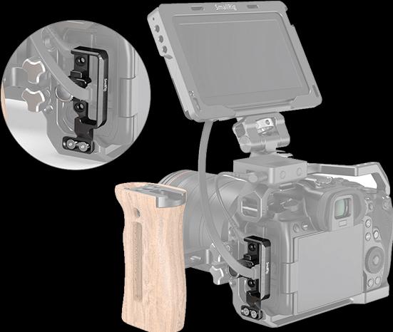 Actual product image SmallRig HDMI and USB-C Cable Clamp for EOS R5 and R6 Cage - 2981 (Cable)