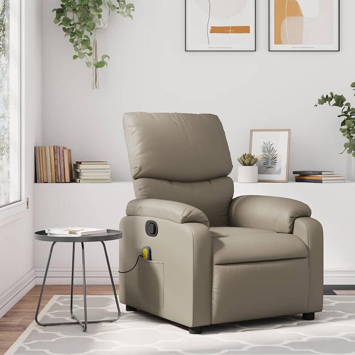 Image du produit VidaXL Fauteuil de massage Cappuccino Marron Similicuir,Couleur