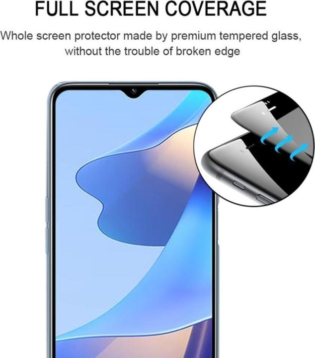 Immagine prodotto Screenguard Oppo A16 Pellicola protettiva di vetro a schermo intero 2.5D 9H (1 Pezzo/i, Oppo A16)