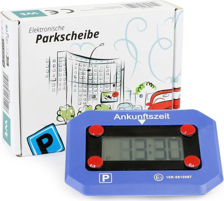 Actual product image Wiltec electronic parking disc KBA approval digital automatic parking meter