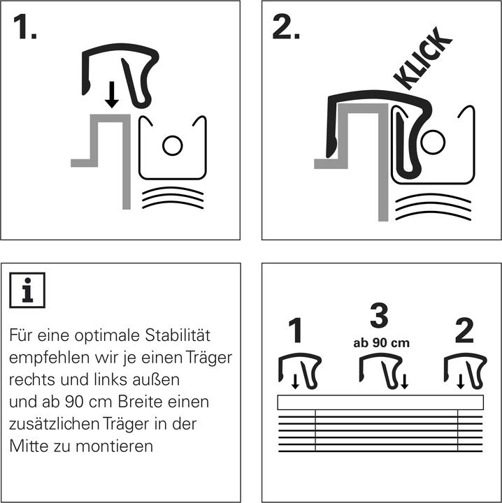 Produktbild Gardinia Klemmhalter