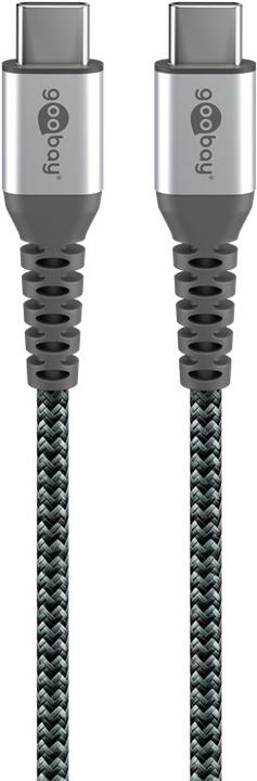 Image du produit Goobay Câble USB-C, textile, connecteur métallique, extra-résistant (0.50 m, USB 2.0)