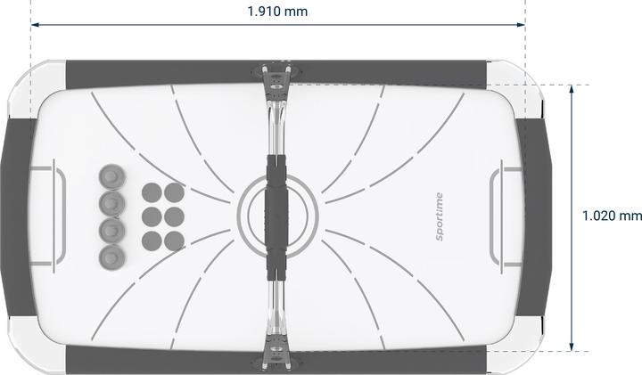 Actual product image Sportime 7ft air hockey table Blizzard