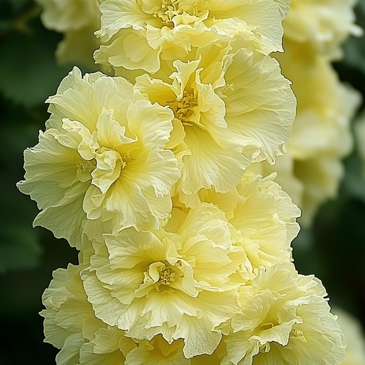 Immagine prodotto Plant in a Box Alcea rosea 'Spring celebrities' Rosso cremisi, limone, viola - Miscuglio di 6 piante (25 cm)