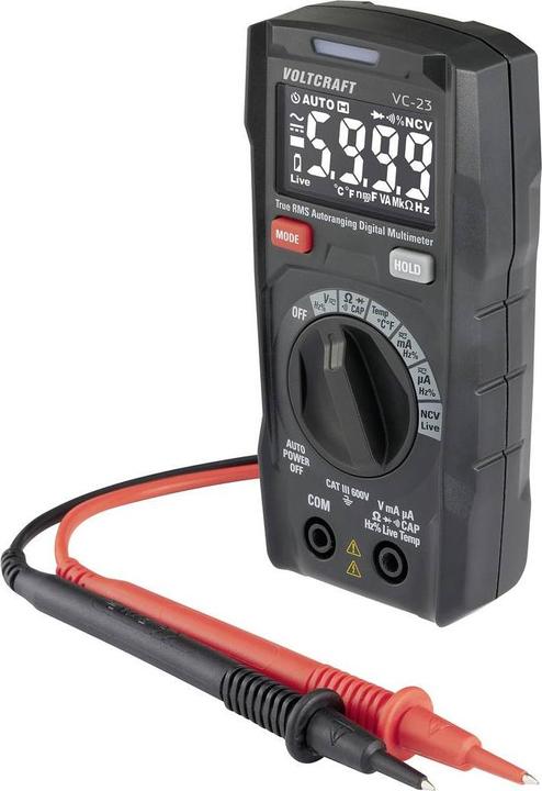 Produktbild Voltcraft VC-23 Hand-Multimeter digital CAT III 600 V Anzeige (Counts): 6000 (CAT III 600V)