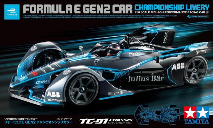 Actual product image Tamiya Formula E Gen2 ChLivery TC-01 (Kit)