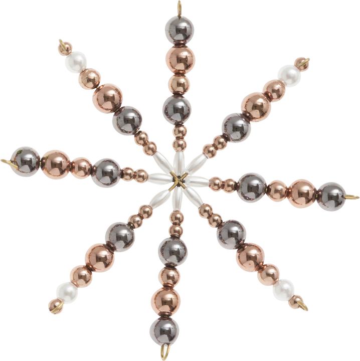 Actual product image Folia Bead stars Copper, 5 pieces