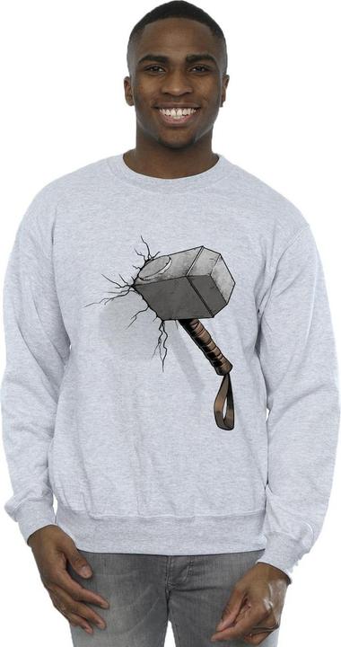 Produktbild Marvel Thor Hammer Crack Sweatshirt (XL)