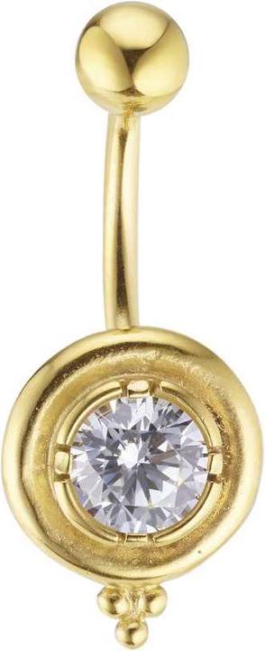 Produktbild Bijouteria Bauchpiercing (Zirkonia, PVD Beschichtung (goldfarbig), Chirurgenstahl 316L)