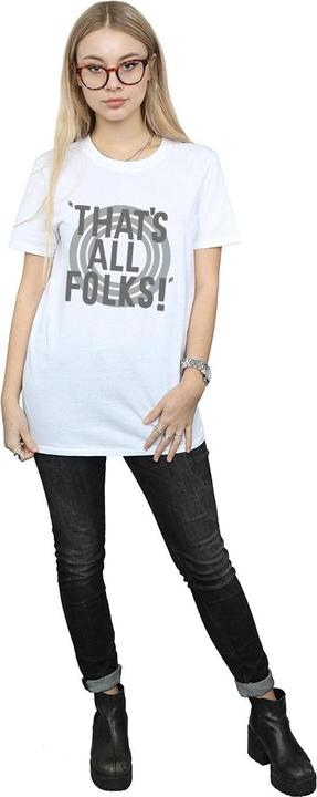 Produktbild Looney Tunes That's All Folks Text TShirt (S)