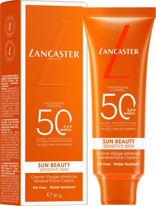 Produktbild Lancaster Sun Beauty Mineral Face Crème Sun Protection Factor 50 (Sonnencreme Gesicht, SPF 50, 50 ml)