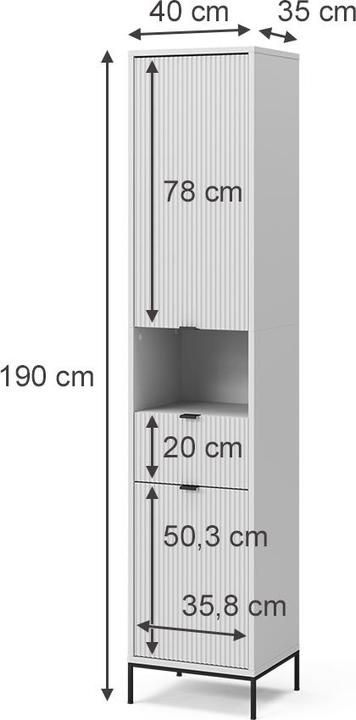 Actual product image Vicco Eliza (40 x 35 x 190 cm)