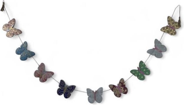 Actual product image sense&purpose Paper garland happy butterfly small