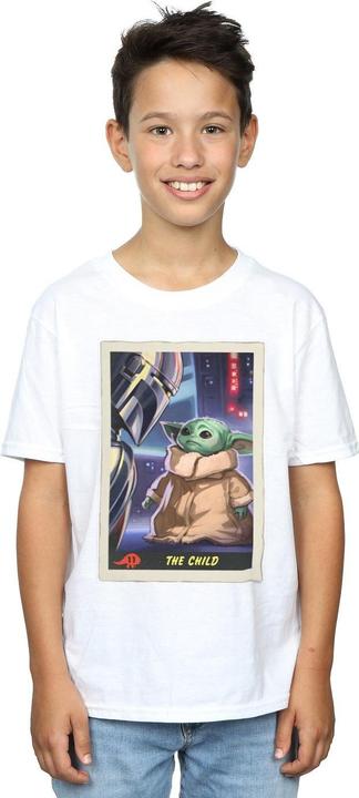 Actual product image Star Wars Boys The Mandalorian The Child Card T-Shirt (140, 146)