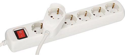 Produktbild REV Steckdosenleiste PowerSplit 6-fach 2m (7 x, CEE 7/3, 2 m)