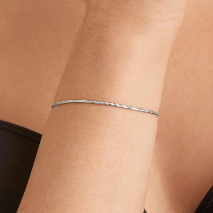 Image du produit Ania Haie Bracelet Snake Chain 925 argent sterling (16.50 cm, Argent 925)