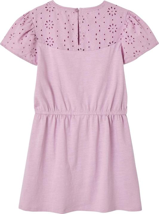 Vertbaudet Mädchen Kleid mit Lochstickerei