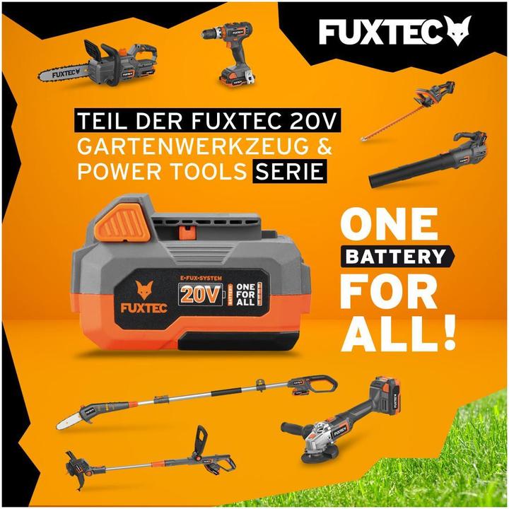 Immagine prodotto Fuxtec Tosaerba a batteria da 40V FX-E1RM20 SET con 2 batterie da 2Ah, caricatore doppio da 2,4A (Batteria ricaricabile)