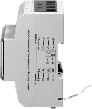 Actual product image Orno 3-phase electricity meter