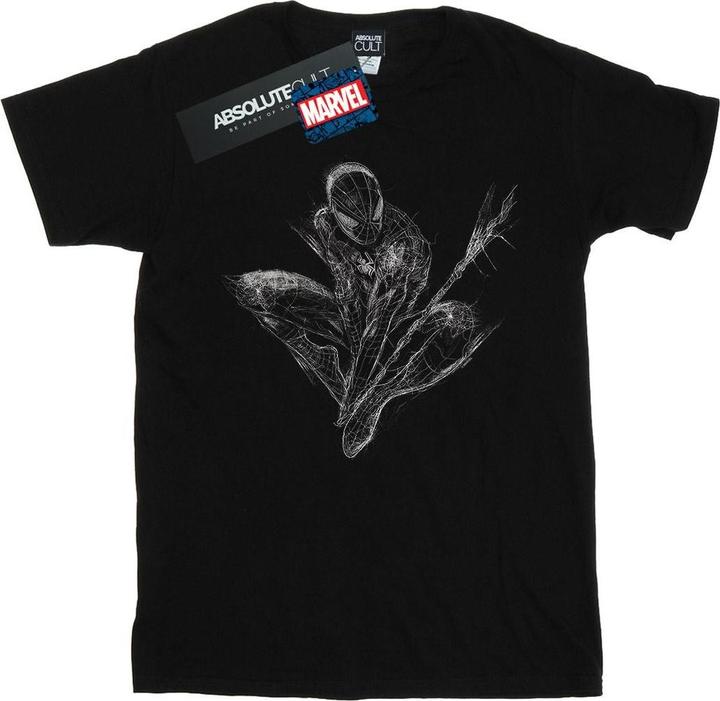 Image du produit - T-shirt SPIDER-MAN WEB CROUCH - Femme (L)