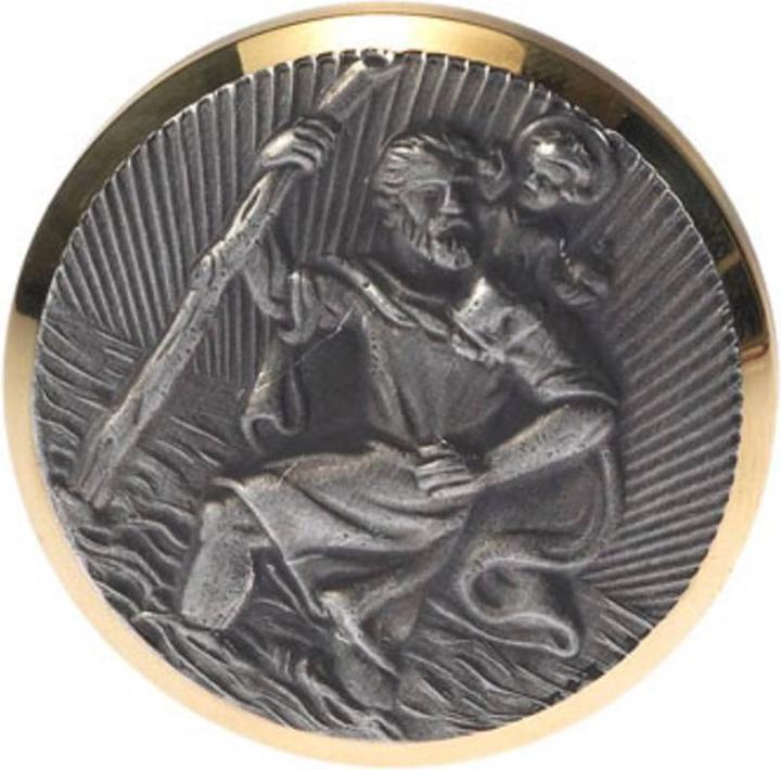 Produktbild HP Autozubehör Christophorus-Plakette (Ø) 43 mm Gold, Silber