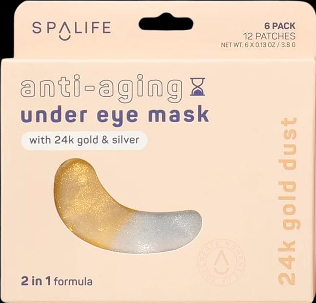 Produktbild SpaLife Anti Aging Augenpads 2 in 1 Formel 6 Paar