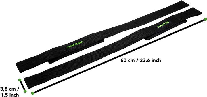 Image du produit Tunturi Powerlifting Straps Zugriemen Zughilfen