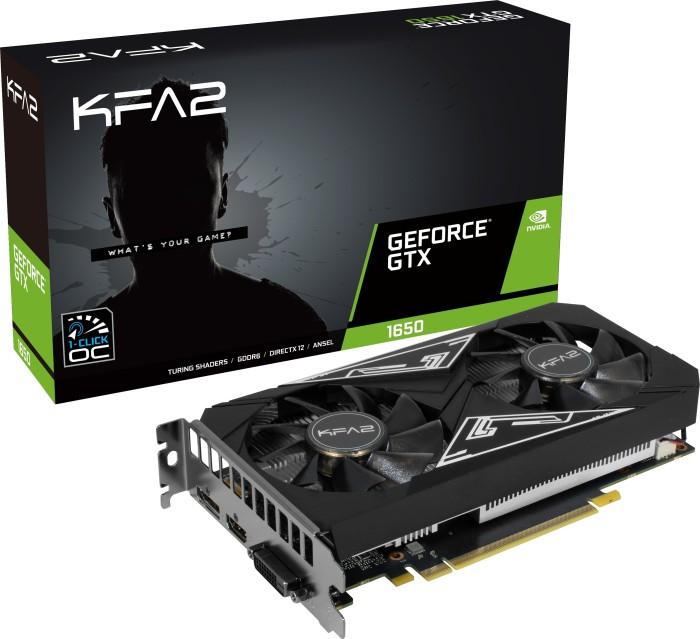 Actual product image KFA2 GeForce GTX 1650 EX Plus OC (4 GB)
