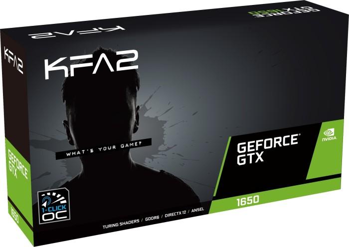Actual product image KFA2 GeForce GTX 1650 EX Plus OC (4 GB)