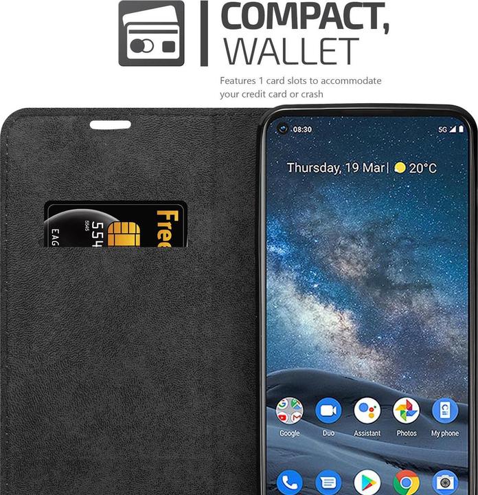 Produktbild Cadorabo Book Invisible Magnet Cover (Nokia 8.3)