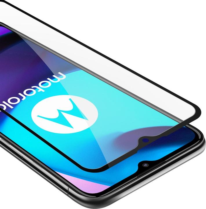 Actual product image Cadorabo Fullcover Tempered Glass Fullc. Tempered (1 Piece, Motorola Moto E40, Motorola E30, Motorola Moto E20)