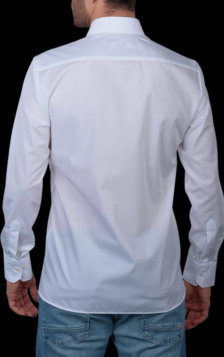 Actual product image The Basics Shirt Modern Fit Hai easy care white (39)
