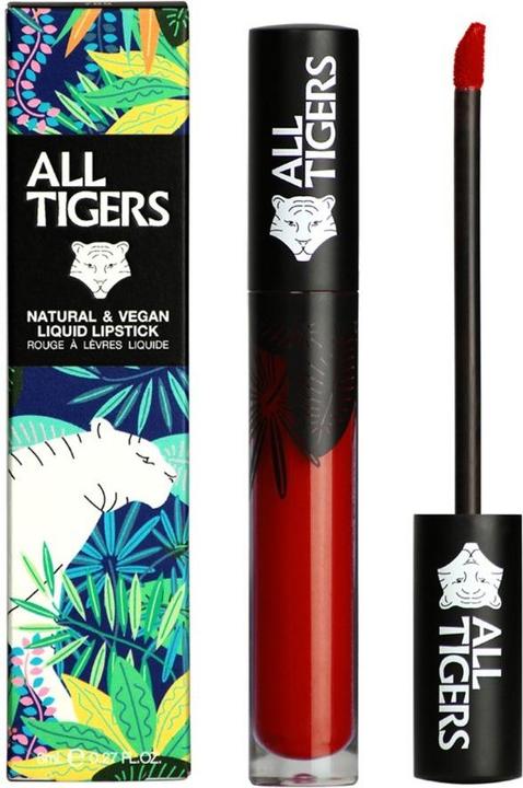 Actual product image All Tigers Liquid Lipstick matt vegan and natural (Bordeaux red)