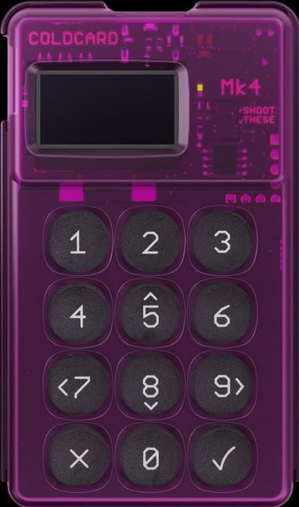 Coinkite Coldcard Mk4 - Purple (Bitcoin)