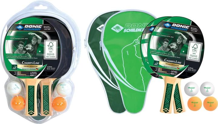 Actual product image Donic Schildkröt Tischtennis Set Champs 400 Cover