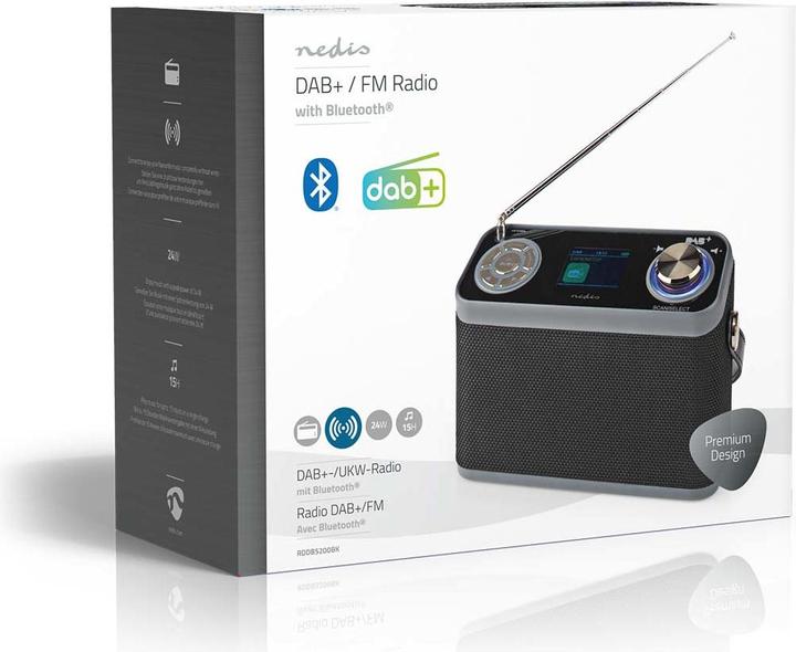 Productafbeelding Nedis DAB+ radio (DAB+, FM, Bluetooth)