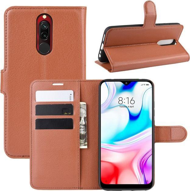 Actual product image MU Classic Litchi Leather Bookcover Series (Xiaomi Redmi 8)