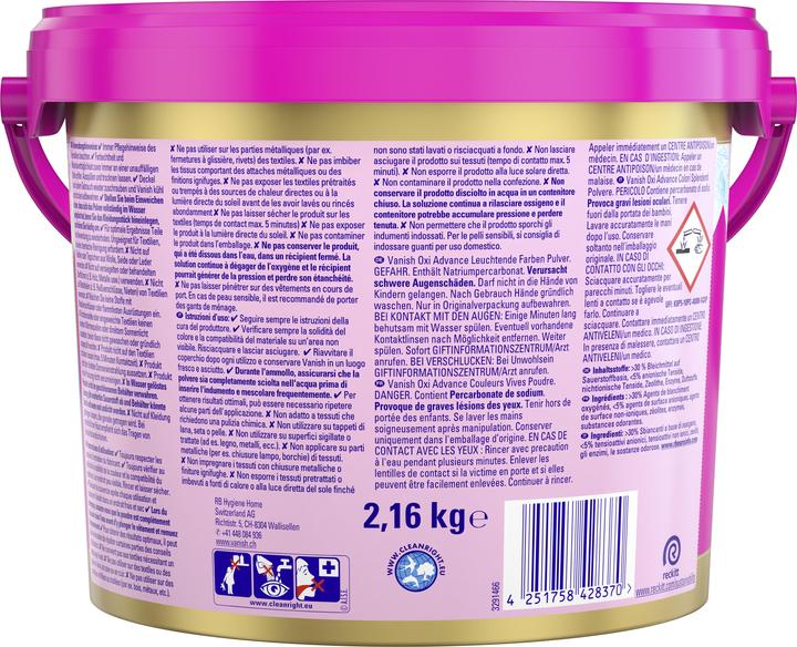 Immagine prodotto Vanish Oxi Advance Oro (75 Cicli di lavaggio, Polvere)
