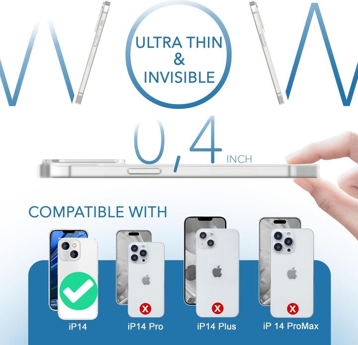 Image du produit Nalia Étui rigide mat extrêmement fin de 0,3 mm d'épaisseur (Apple iPhone 14)
