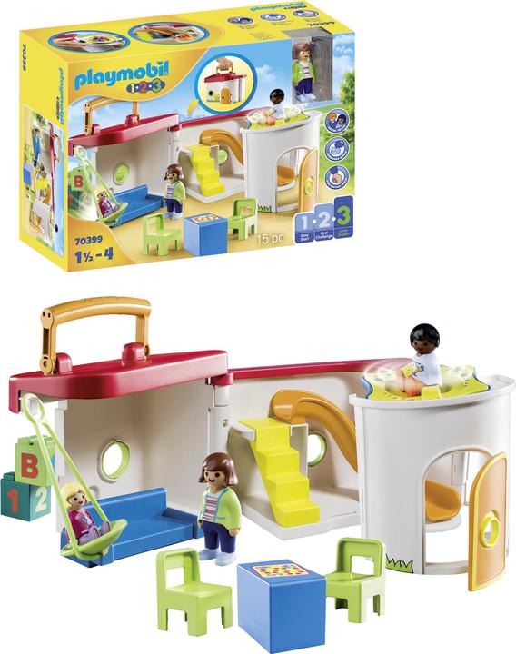 Image du produit Playmobil Mon jardin d'enfants à emporter (70399, Playmobil 1.2.3)