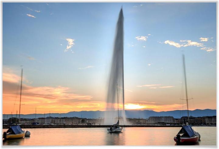 Actual product image Trenddeko Geneva sunset water fountain (100 x 70 cm)