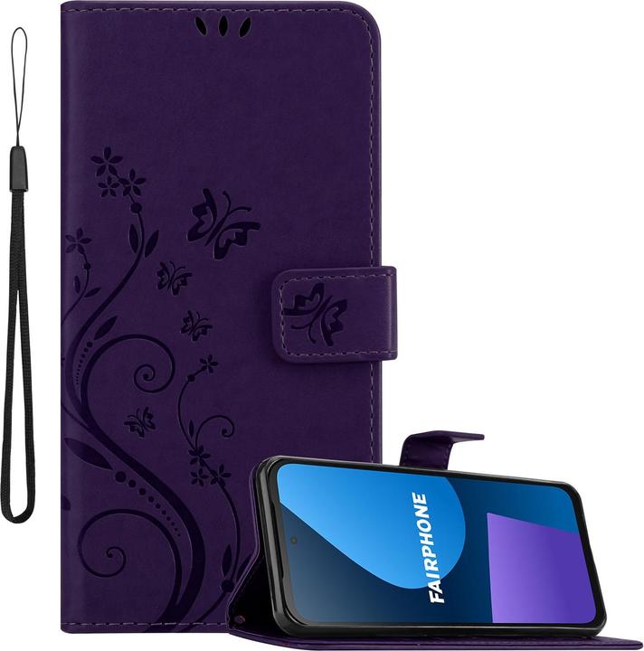 Produktbild Cadorabo Hülle für Fairphone 5 mit Blumen Muster (Fairphone 5)