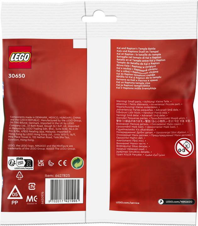 Immagine prodotto LEGO Il duello di Kai e Rapton nel tempio (30650, LEGO Ninjago)