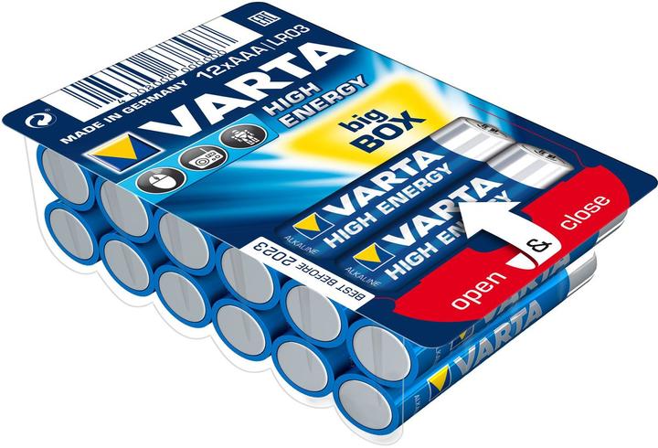 Image du produit Varta LONGLIFE Power Box (12 pcs, AAA, 1260 mAh)