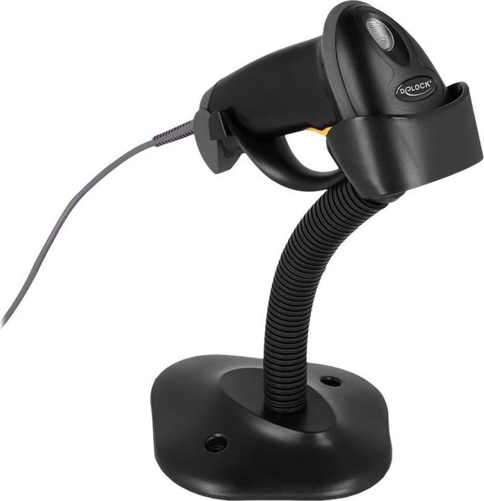 Immagine prodotto Delock Lettore di codici a barre USB 1D con cavo di collegamento e supporto (Codici a barre 1D)